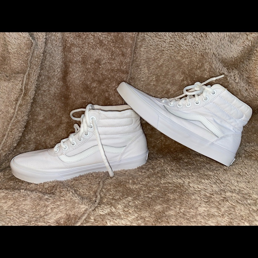 High top white Vans